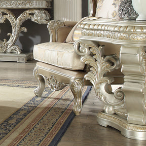HD-8088 Metallic Silver/Gold Highlights End Table by Homey Design at Eve Furniture