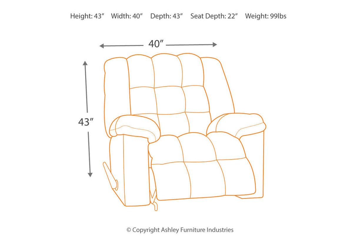 Ludden Sand Recliner