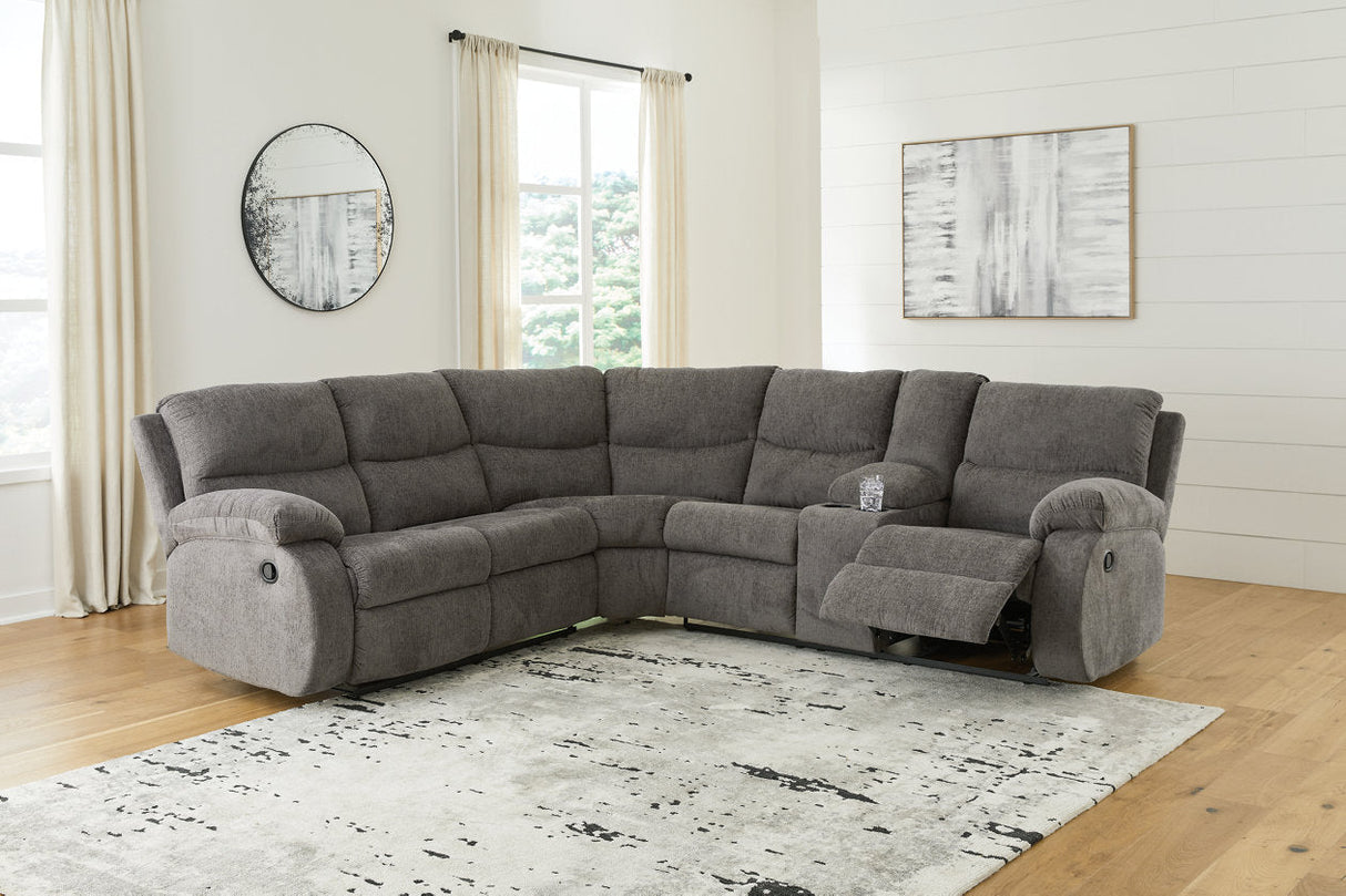 Museum Pewter 2-Piece Reclining Sectional