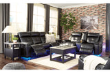 Kempten Black Reclining Sofa