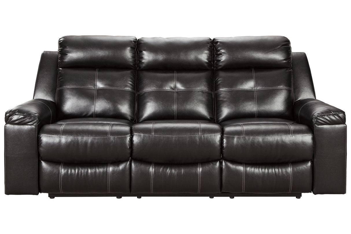 Kempten Black Reclining Sofa