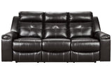 Kempten Black Reclining Sofa