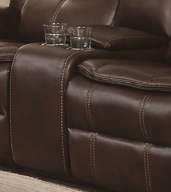 Bastrop Brown Reclining Loveseat