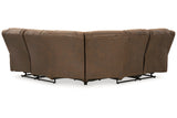 Trail Boys Walnut 2-Piece Reclining Sectional