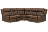 Trail Boys Walnut 2-Piece Reclining Sectional