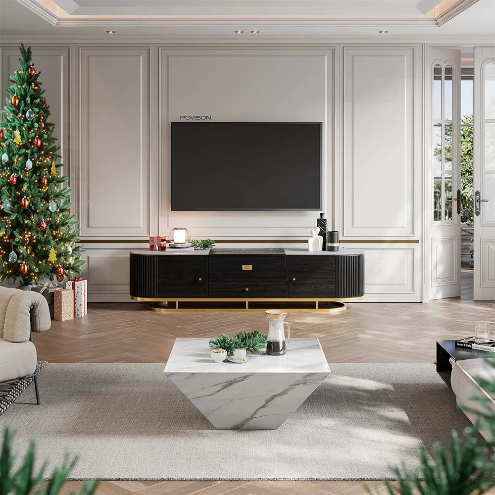 83" Sheri Black TV Stand by New Era Innovations at Eve Furniture