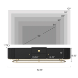 83" Sheri Black TV Stand by New Era Innovations at Eve Furniture