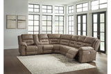 Ravenel Fossil 4-Piece Power Reclining Sectional