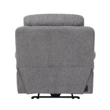 Centric Grey Power Reclining Chair with Power Headrest, Power Lumbar Support, Bluetooth Speakers and Charging Ports by Homelegance at Eve Furniture