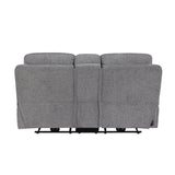 Centric Grey 2pc Set: Sofa, Love (Power) by Homelegance at Eve Furniture
