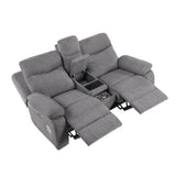 Centric Grey 2pc Set: Sofa, Love (Power) by Homelegance at Eve Furniture