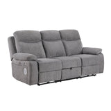 Centric Grey 2pc Set: Sofa, Love (Power) by Homelegance at Eve Furniture