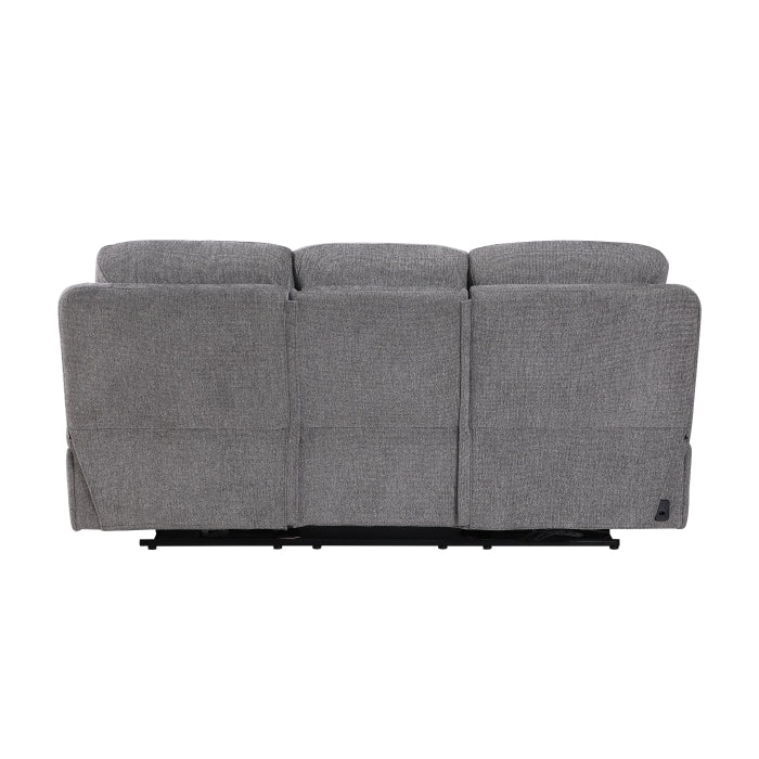 Centric Grey 2pc Set: Sofa, Love (Power) by Homelegance at Eve Furniture