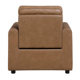Equinox Brown Power Reclining Chair with Rounded Track Arms by Homelegance at Eve Furniture