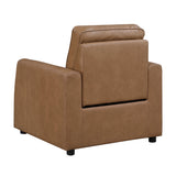 Equinox Brown Power Reclining Chair with Rounded Track Arms by Homelegance at Eve Furniture