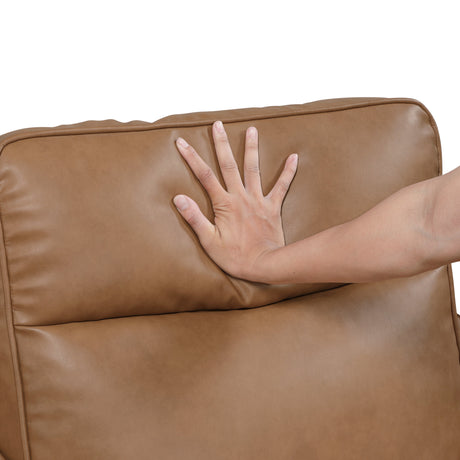 Equinox Brown Power Reclining Chair with Rounded Track Arms by Homelegance at Eve Furniture