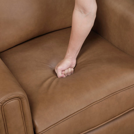 Equinox Brown Power Reclining Chair with Rounded Track Arms by Homelegance at Eve Furniture