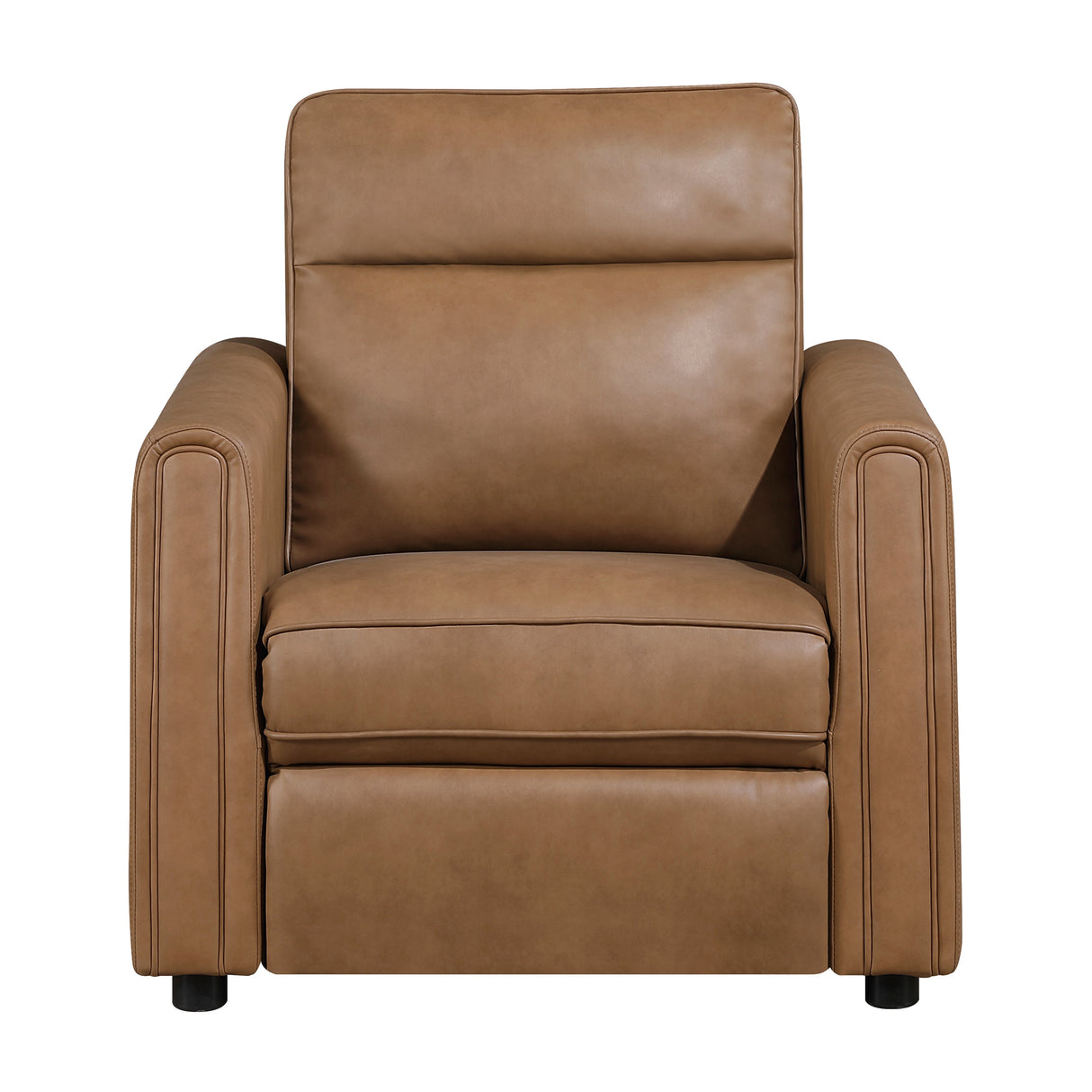 Equinox Brown Power Reclining Chair with Rounded Track Arms by Homelegance at Eve Furniture
