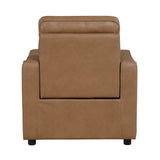 Equinox Brown Power Reclining Chair with Curved Track Arms by Homelegance at Eve Furniture