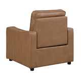Equinox Brown Power Reclining Chair with Curved Track Arms by Homelegance at Eve Furniture