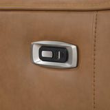 Equinox Brown Power Reclining Chair with Curved Track Arms by Homelegance at Eve Furniture