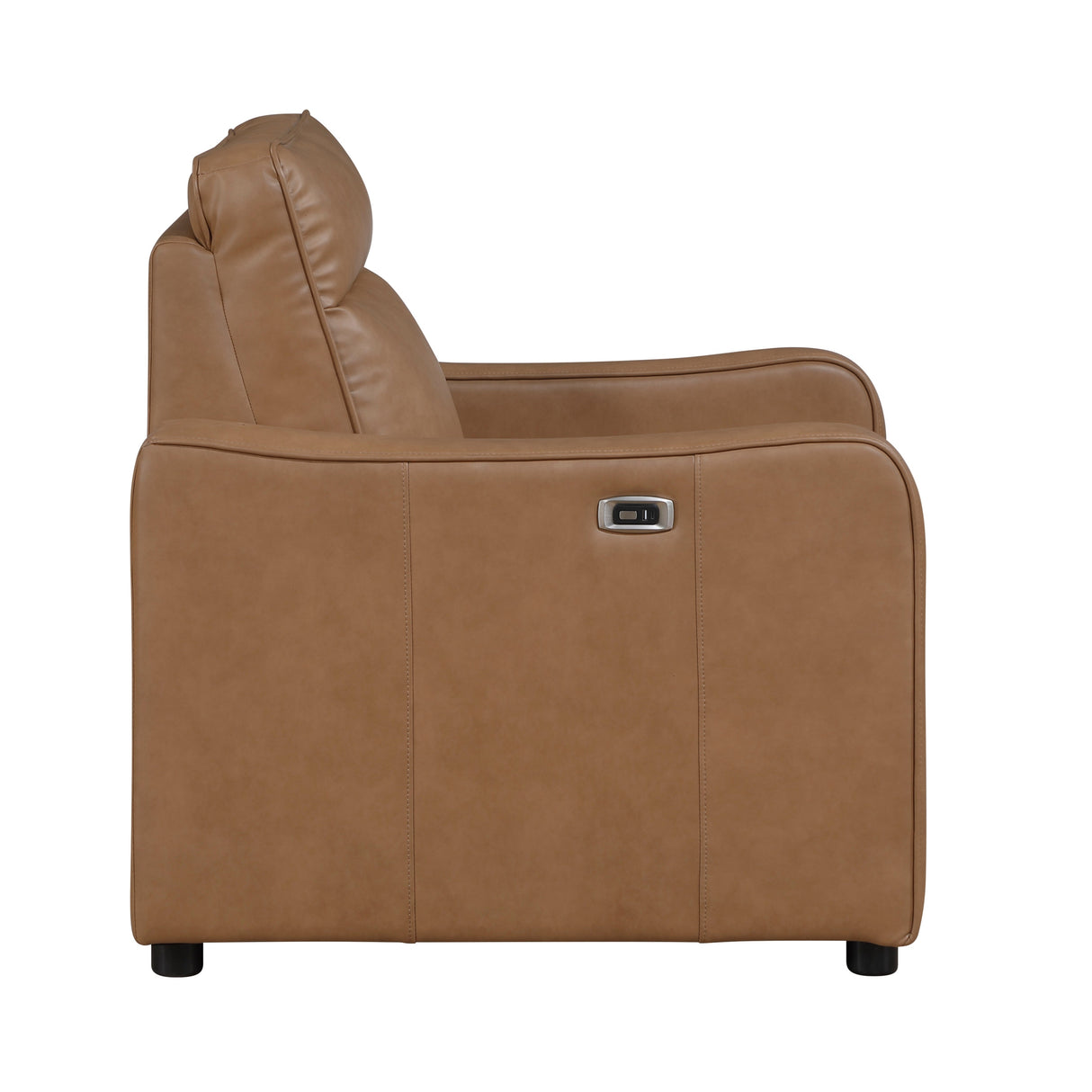 Equinox Brown Power Reclining Chair with Curved Track Arms by Homelegance at Eve Furniture