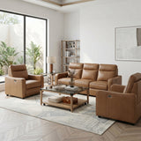 Equinox Brown Power Reclining Chair with Curved Track Arms by Homelegance at Eve Furniture