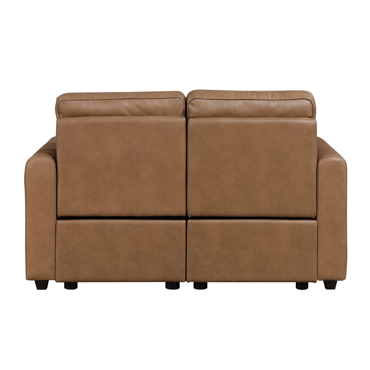 Equinox Brown 2-Piece Rounded Track Arms Power Reclining Living Room Set by Homelegance at Eve Furniture