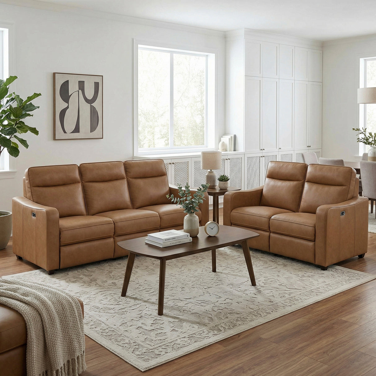 Equinox Brown Power Double Reclining Loveseat with Curved Track Arms by Homelegance at Eve Furniture
