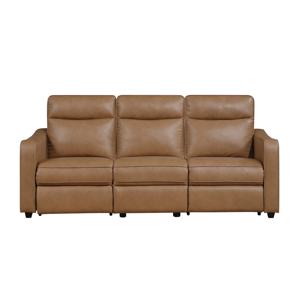 Equinox Brown 2-Piece Curved Track Arms Power Reclining Living Room Set by Homelegance at Eve Furniture