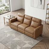Equinox Brown Power Double Reclining Sofa with Curved Track Arms by Homelegance at Eve Furniture