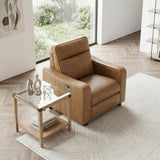 Equinox Brown Power Reclining Chair with Curved Track Arms by Homelegance at Eve Furniture