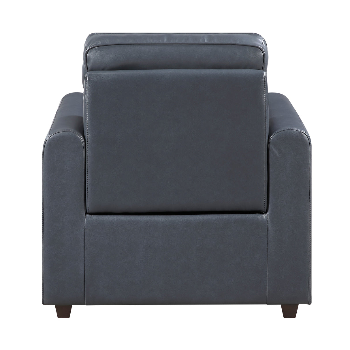 Equinox Navy Power Reclining Chair with Rounded Track Arms by Homelegance at Eve Furniture