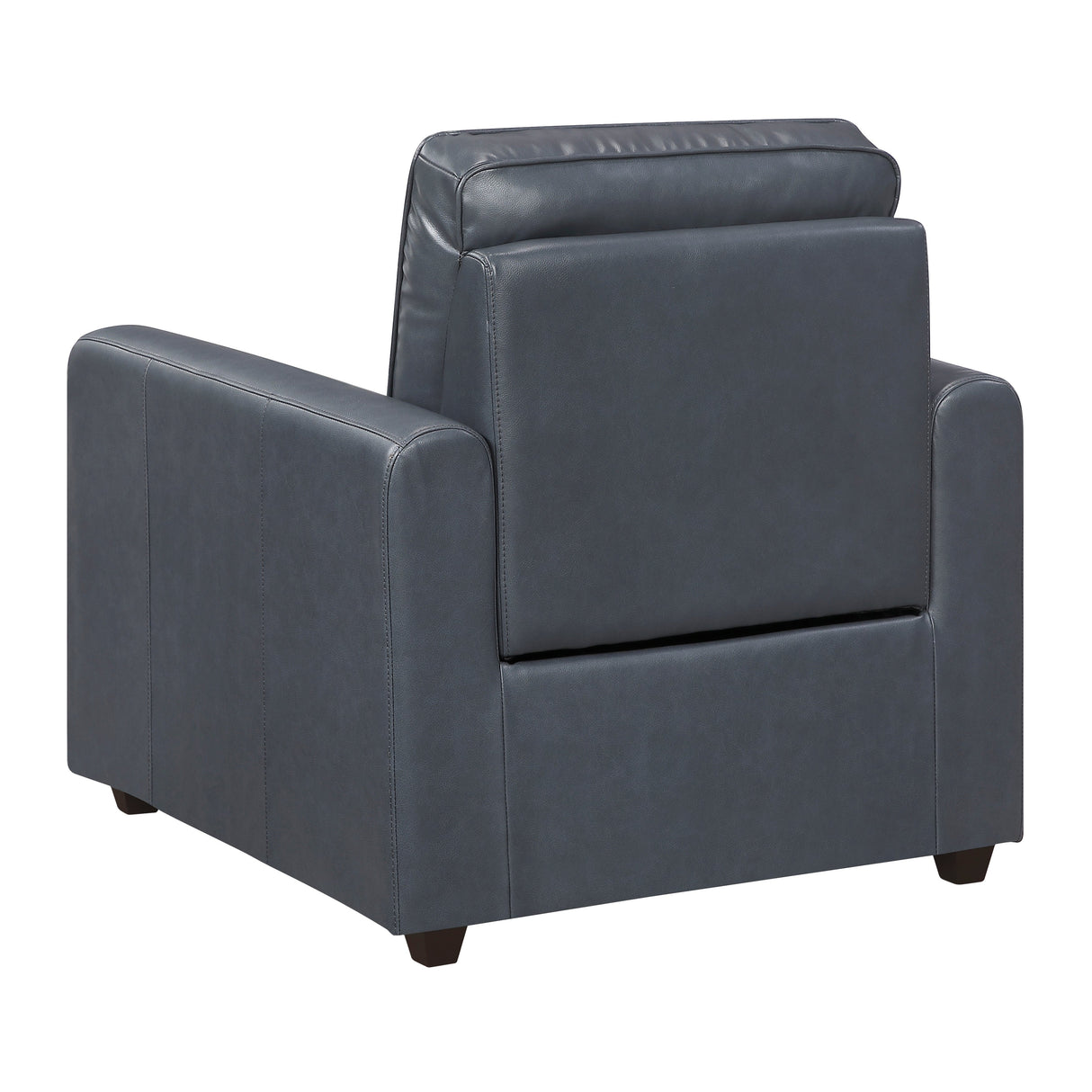 Equinox Navy Power Reclining Chair with Rounded Track Arms by Homelegance at Eve Furniture