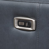 Equinox Navy Power Reclining Chair with Curved Track Arms by Homelegance at Eve Furniture
