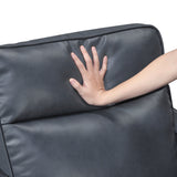 Equinox Navy Power Reclining Chair with Rounded Track Arms by Homelegance at Eve Furniture