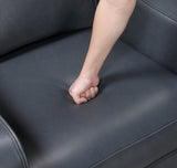 Equinox Navy Power Reclining Chair with Curved Track Arms by Homelegance at Eve Furniture