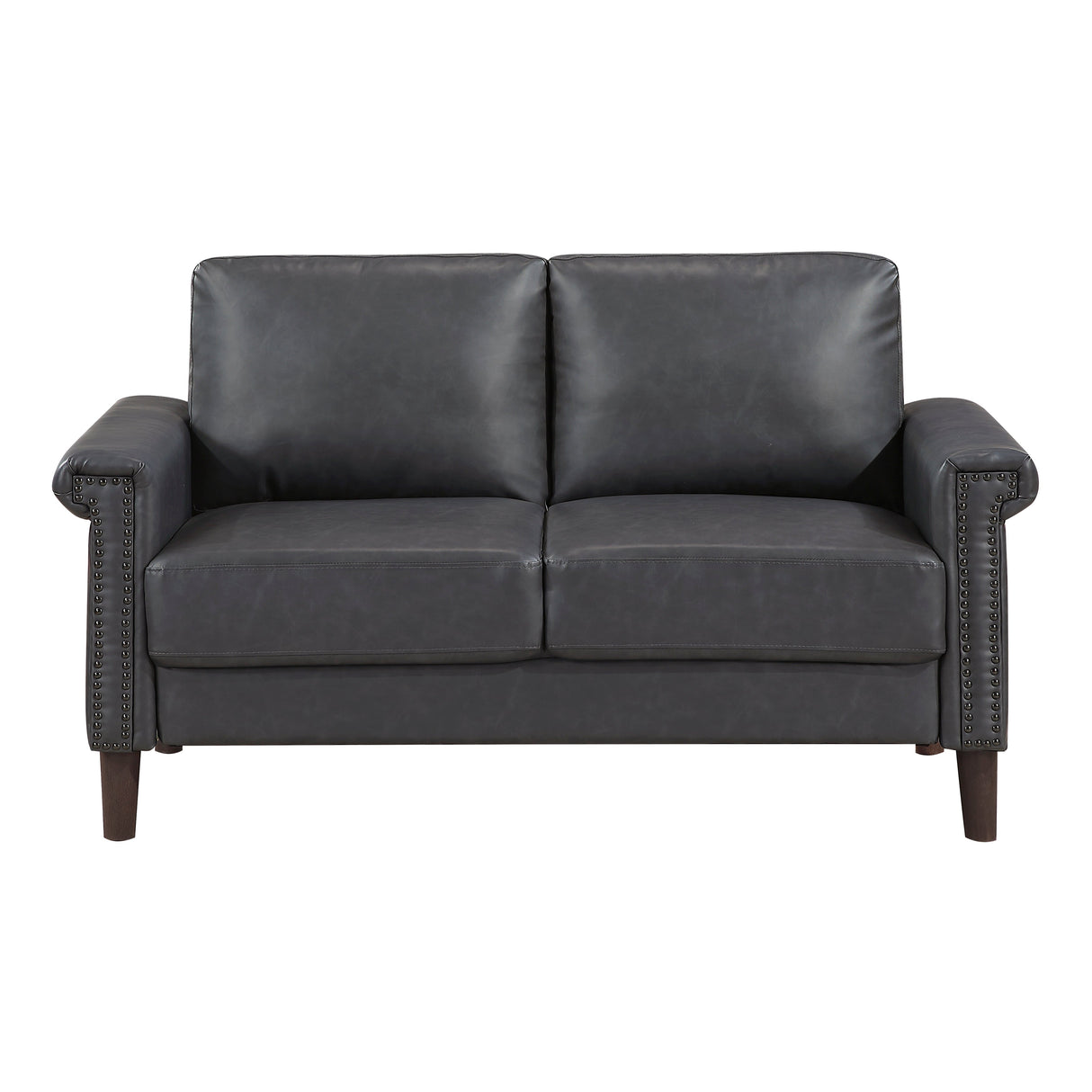 Heritage Dark Gray Loveseat by Homelegance at Eve Furniture