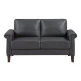 Heritage Dark Gray Loveseat by Homelegance at Eve Furniture
