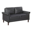 Heritage Dark Gray Loveseat by Homelegance at Eve Furniture