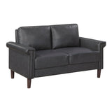 Heritage Dark Gray Loveseat by Homelegance at Eve Furniture
