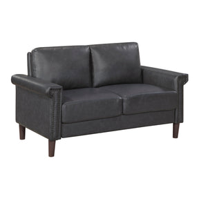 Heritage Dark Gray Loveseat by Homelegance at Eve Furniture