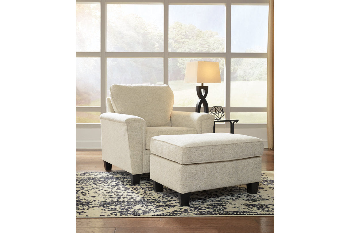 Abinger Natural Chair and Ottoman