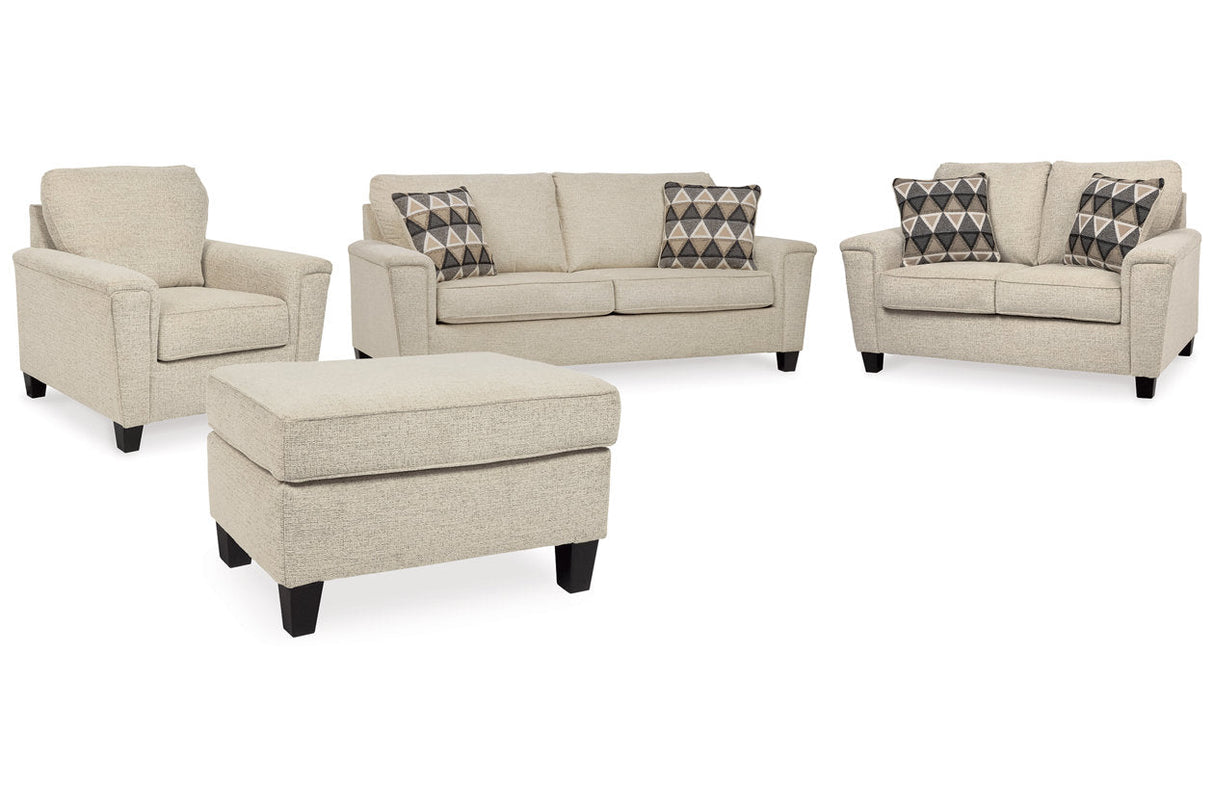 Abinger Natural Sofa, Loveseat, Chair and Ottoman