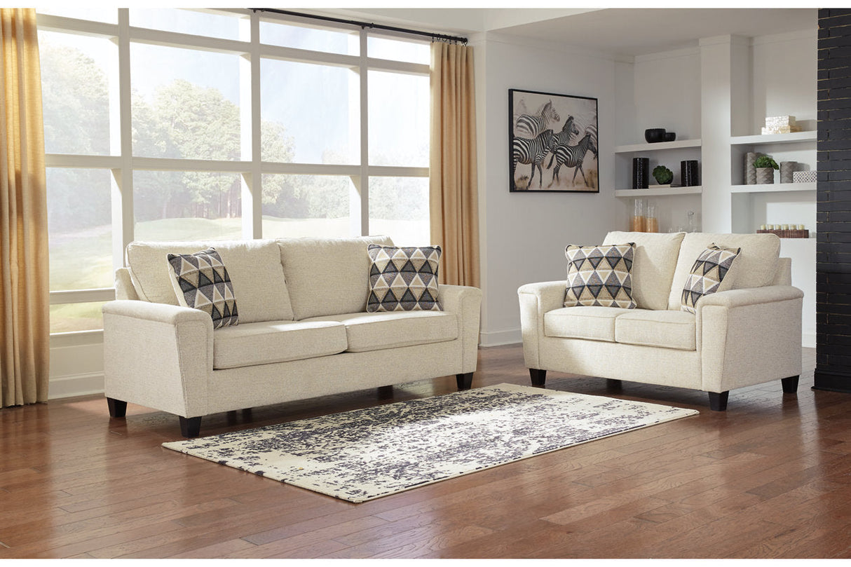 Abinger Natural Queen Sofa Sleeper and Loveseat