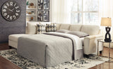 Abinger Natural 2-Piece LAF Chaise Sleeper Sectional