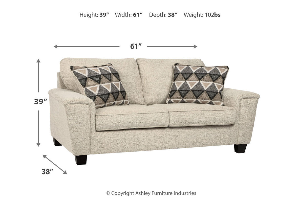 Abinger Natural Queen Sofa Sleeper and Loveseat