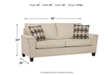 Abinger Natural Queen Sofa Sleeper and Loveseat