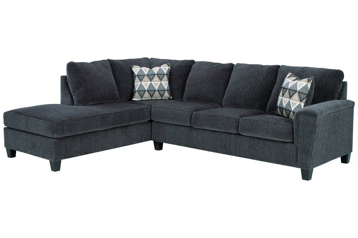 Abinger Smoke 2-Piece LAF Chaise Sectional