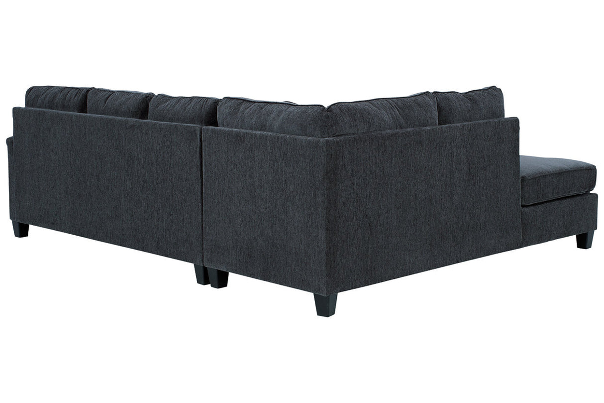 Abinger Smoke 2-Piece LAF Chaise Sleeper Sectional